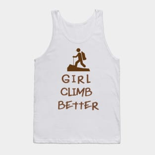 Girl Climbing Climb Gift Tank Top